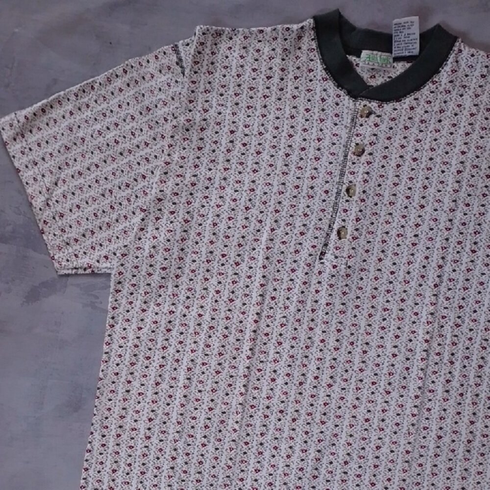 VINTAGE 90s ASH CREEK TINY FLORAL PATTERN SHIRT